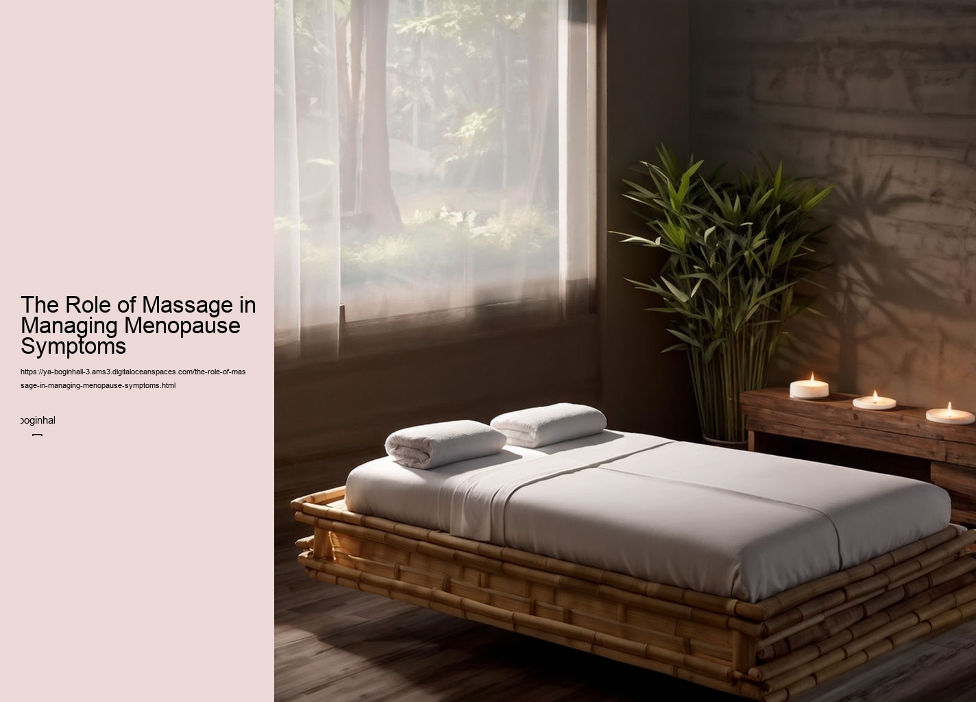 The Role of Massage in Managing Menopause Symptoms